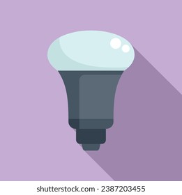 Power fixture icon flat vector. Online good control. Home illumination
