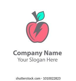 Power fruit logo design