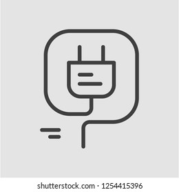 Power generation  company logo. Vector illustration isolated on background. Conceptual illustration for energy