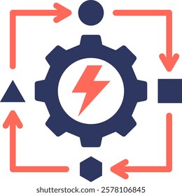 Power Generation Icon Element For Design