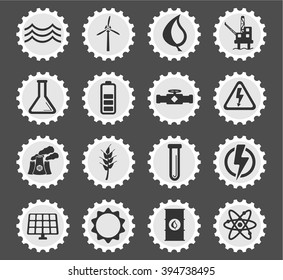 Power generation simply symbol for web icons and user interface