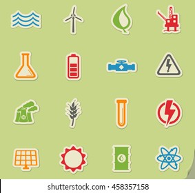 Power generation simply symbol for web icons and user interface