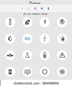 Power Generation  Vector Icons For Web Sites And User Interface