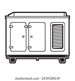 Power generator beneath a canopy artwork