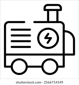 Power Generator Icon Element For Design