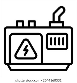Elemento De Ícone Do Gerador De Energia Para Design