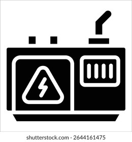 Elemento De Ícone Do Gerador De Energia Para Design