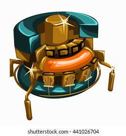 Power generator isolated on white background. Vector illustration.