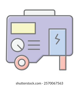 
Power generator lineal color icon , vector, pixel perfect, illustrator file