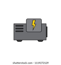 Power Generator Vector Icon Color