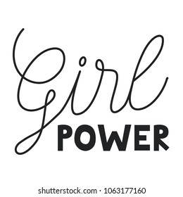 power girl calligraphy message