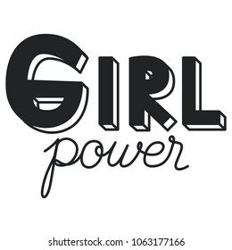 power girl calligraphy message