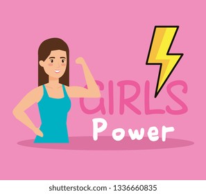 power girl strong with energy ray