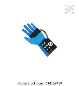 Power glove vector icon