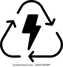 power glyph icon illustration vector