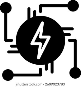 power glyph icon illustration vector
