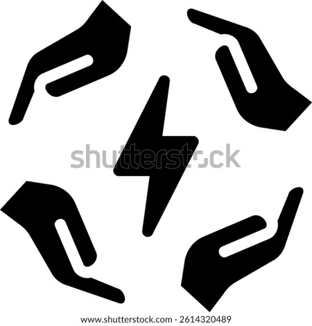 power glyph icon illustration vector