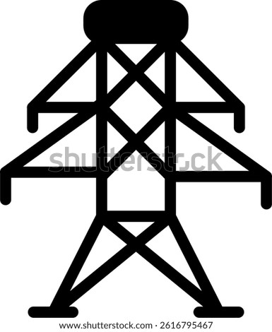 Power Glyph Vector Icon Design