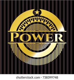 Power gold badge
