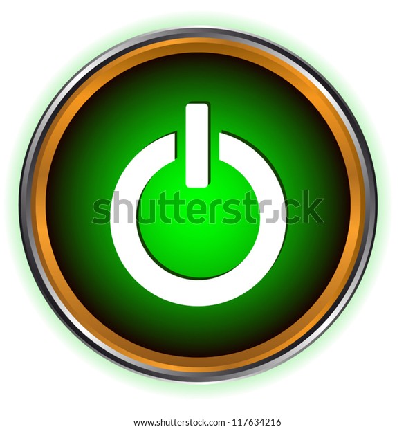 Power Green Circle Logo On White Stock Vector (Royalty Free) 117634216 ...