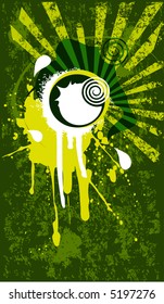 potencia del verde - fondo grueso - ilustración vectorial