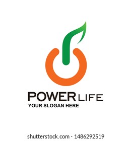 power green, solar power  logo vector