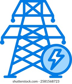 Power Grid Icon Element For Design