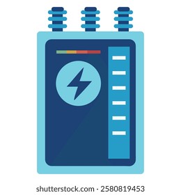 A power grid station icon representing electricity distribution and energy management