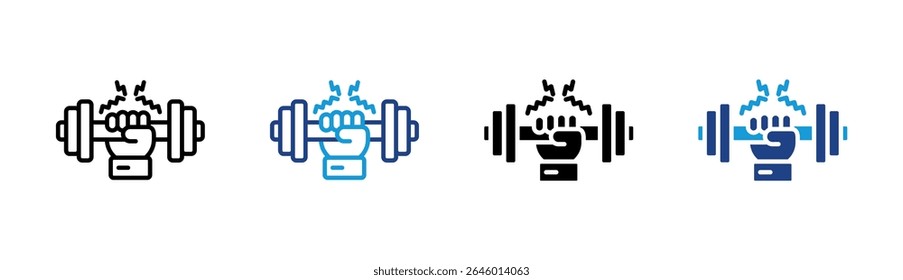 Power Grip Icon Element For Design