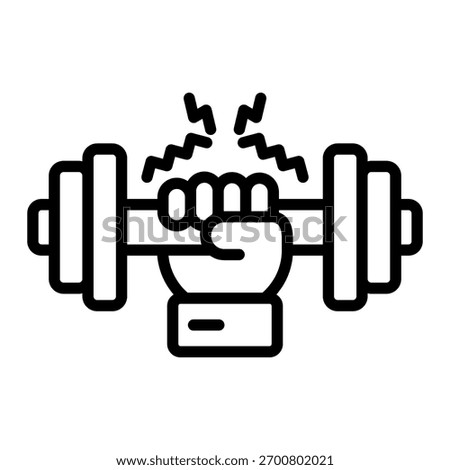 Power Grip Icon Element For Design