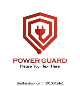 Power guard logo template illustration