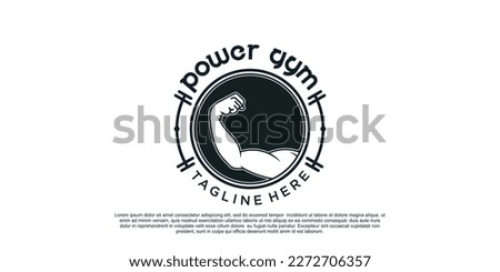 Power gym logo design unique concept Premium Vector Part 2