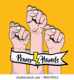 power hand strong revolution protest