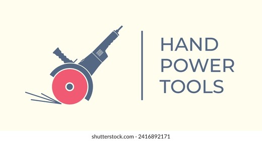 Power hand tools. Construction electric  tool. Tool for wood, metal, stone. Electric construction tools, isolated flat vector icons. Saws, jigsaw, spray gun, drill, sanding machine.