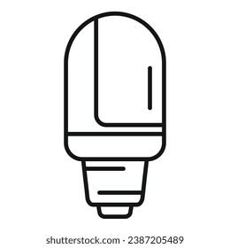 Power home control icon outline vector. Mobile power. Home illumination