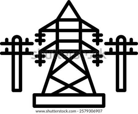 Power House icon line single high quality
