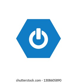 Power Icon Button Logo 