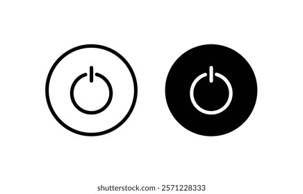 Power icon button On Off icons Buttons, Energy switch sign, Power Switch Icons, Start power button, turn off symbol	