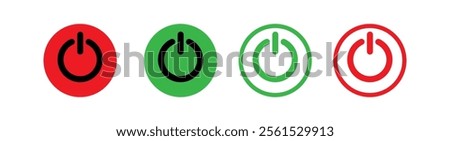 Power icon button On Off icons Buttons, Energy switch sign, Power Switch Icons.