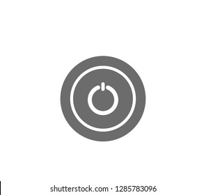 Power icon. Power button vector.  Switch button icon. Vector regulator icon. 
