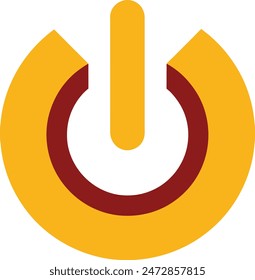 Power icon complete editable vector