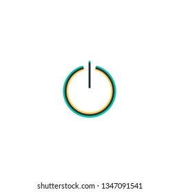 Power icon design. Essential icon vector illustration