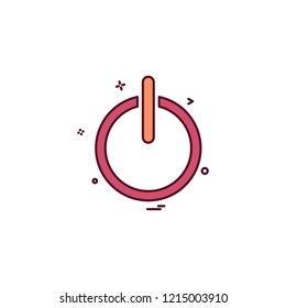Power icon design vector 
