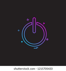 Power icon design vector 