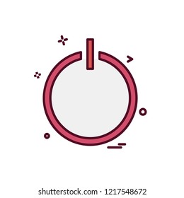 Power icon design vector