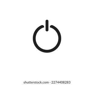 Etiqueta vectorial de diseño de iconos de potencia