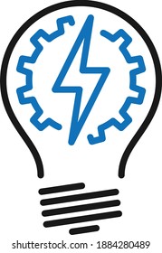 power icon. energy icon vector