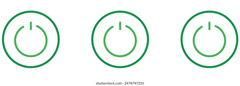 Power icon flat style isolated on background. symbol for your web site design logo, app, UI. Vector illustration