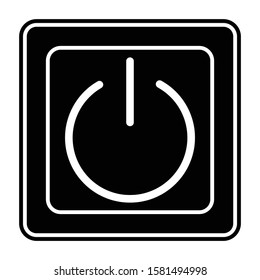 power icon glyph vector design