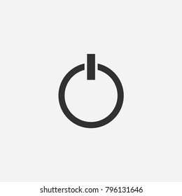 Power icon illustration isolated vector sign symbol
